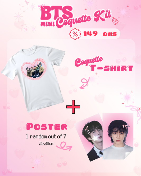 BTS Coquette T-Shirt + 1 Poster (by choice)